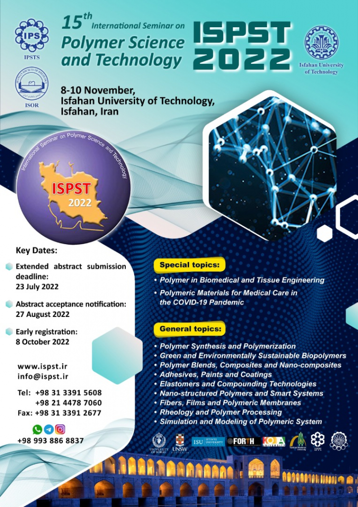 15th International Seminar on Polymer Science and Technology